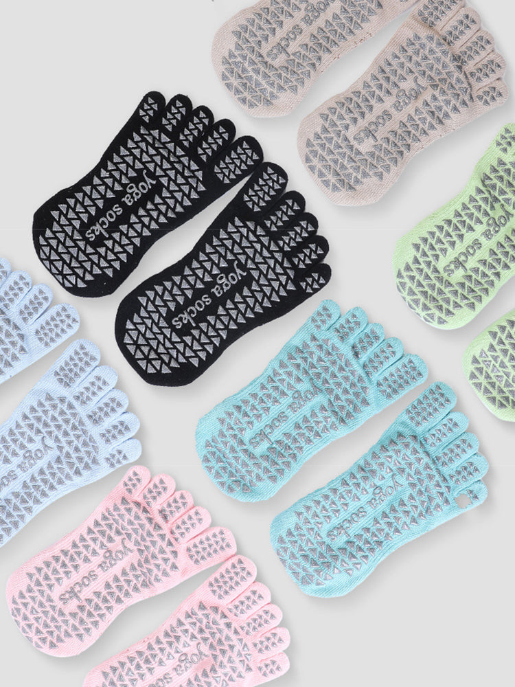 ヨガソックス 滑り止め つま先あり 5本指