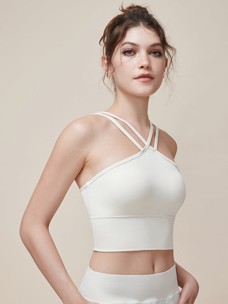 カップ付 ダブルストラップ スポブラ