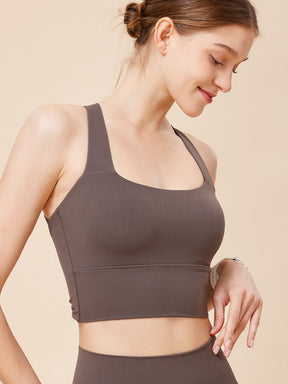 バック交差 スポーツブラ ハイサポート UVカット