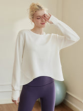 オーバーサイズ クルーネックスウェットシャツ