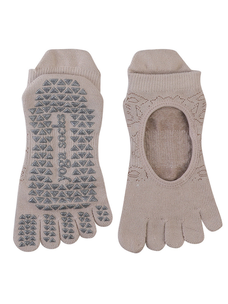 ヨガソックス 滑り止め つま先あり 5本指