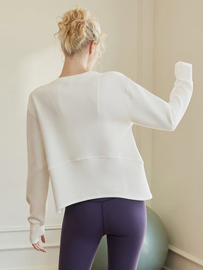 オーバーサイズ クルーネックスウェットシャツ