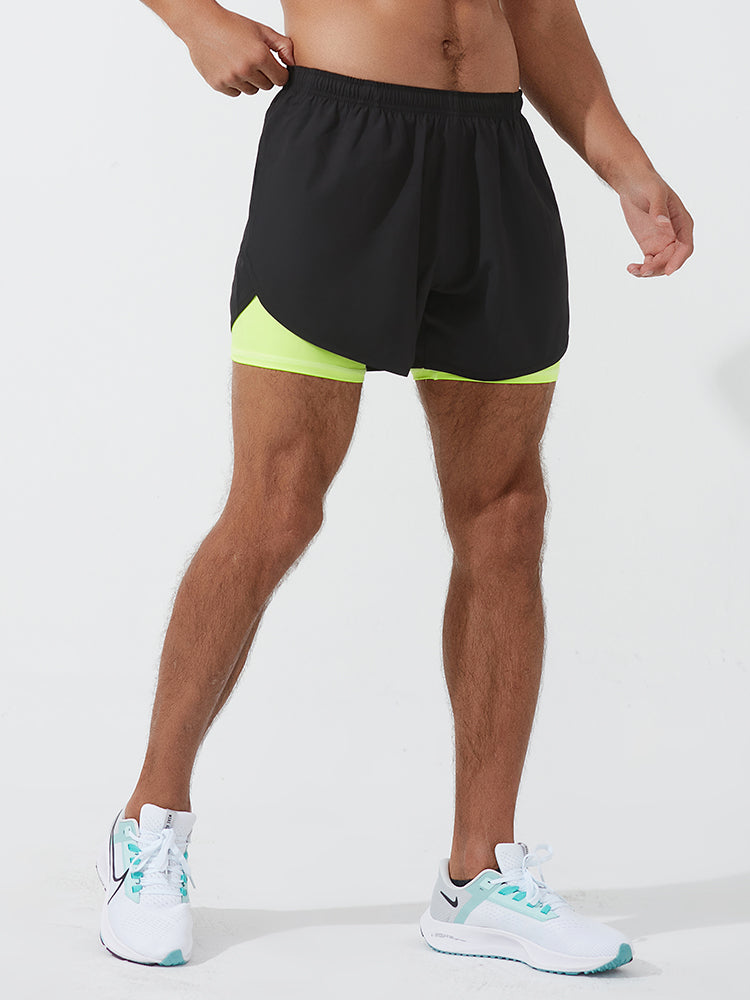 メンズショートパンツ インナー付き ランニングウェア