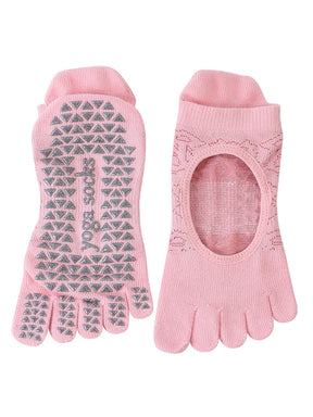 ヨガソックス 滑り止め つま先あり 5本指