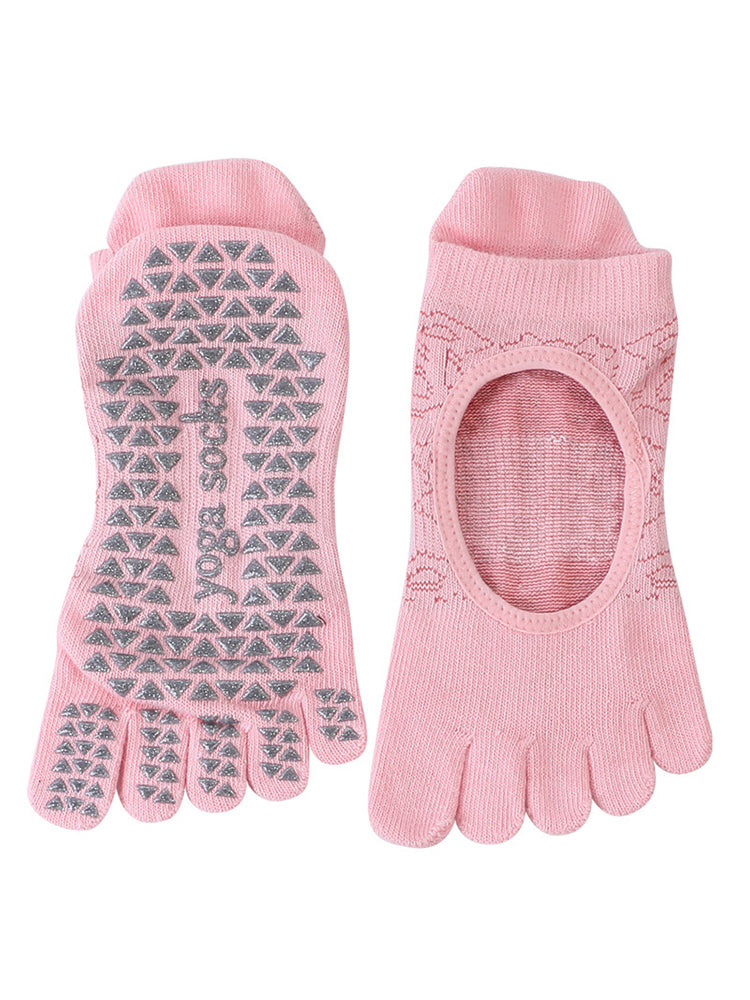 ヨガソックス 滑り止め つま先あり 5本指