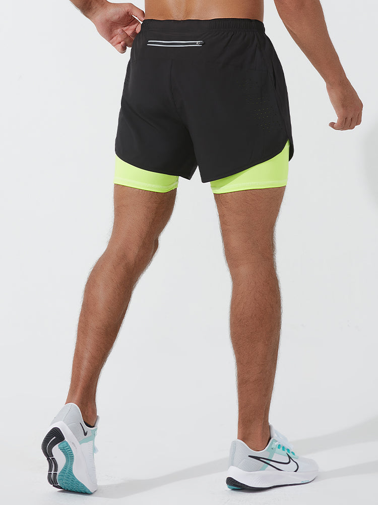 メンズショートパンツ インナー付き ランニングウェア