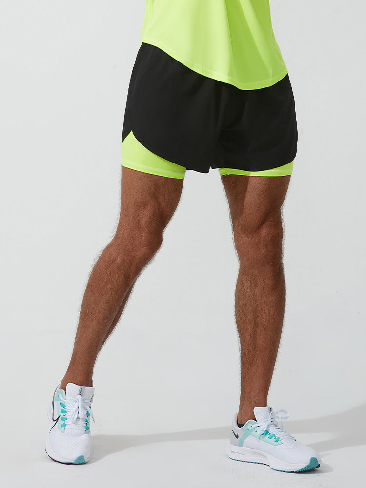 メンズショートパンツ インナー付き ランニングウェア