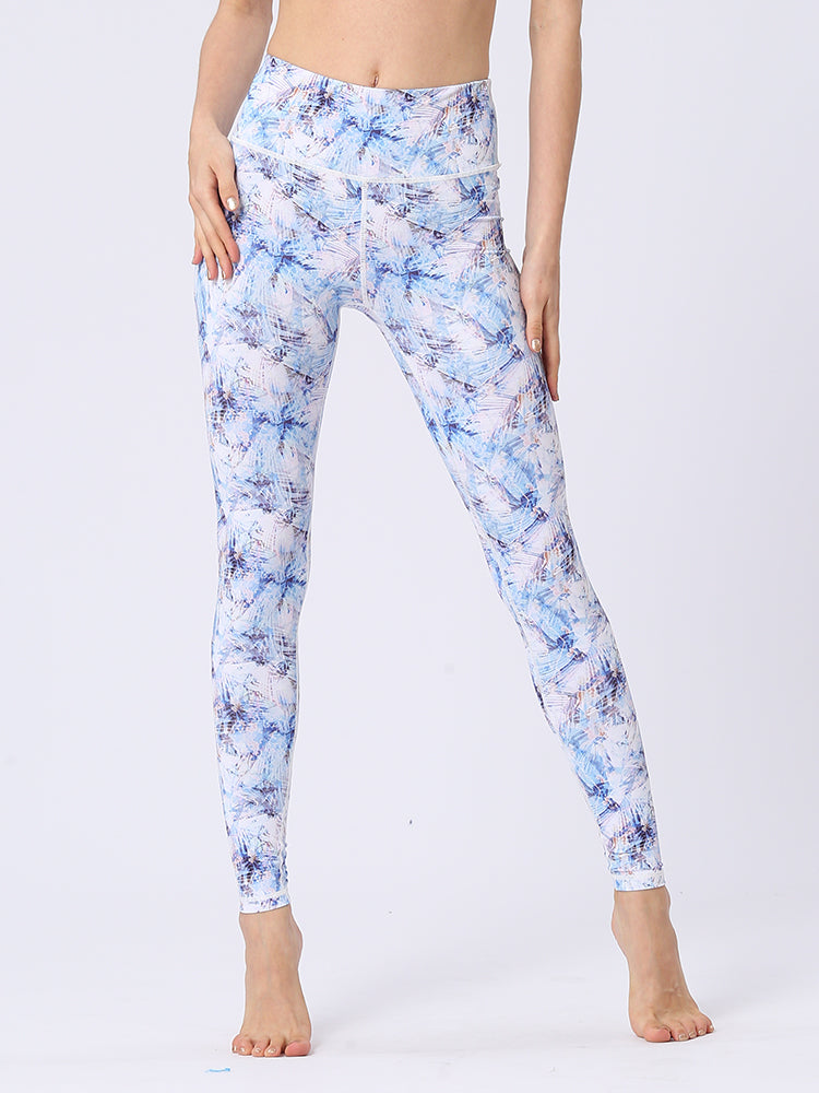 プリント柄 ヨガレギンス 美尻 ヨガパンツ 花柄 ハイウエスト5