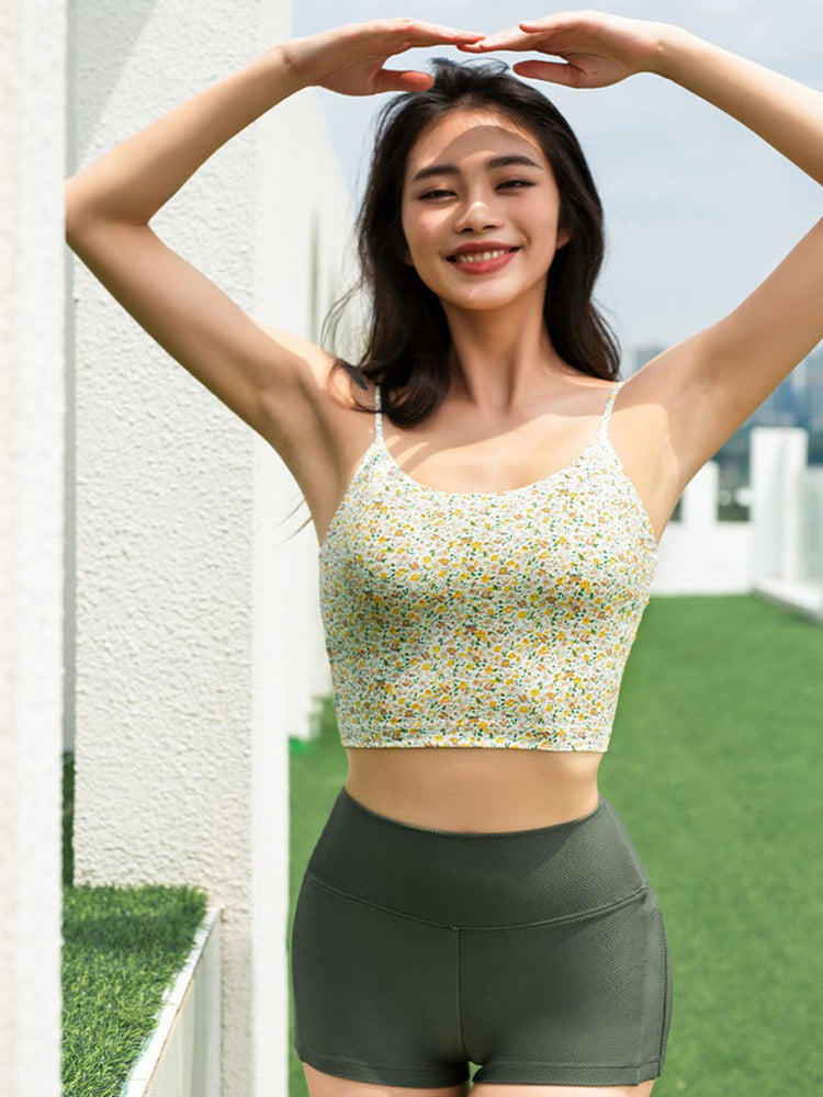 リバティプリント キャミソール パッド付き