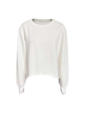 オーバーサイズ クルーネックスウェットシャツ