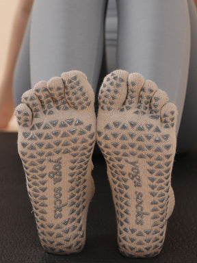 ヨガソックス 滑り止め つま先あり 5本指