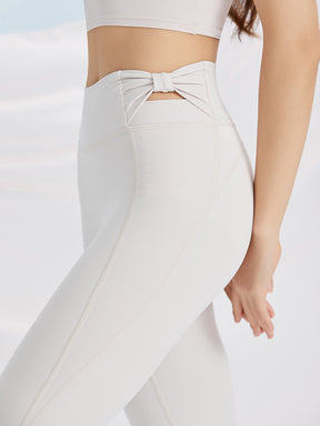 蝶結び ハイウエスト レギンス