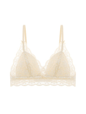 LIKEWILLOW ムレにくい ノンワイヤー総レースブラ