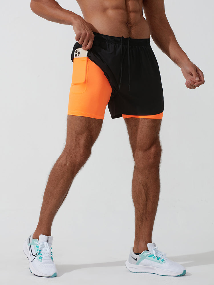 メンズショートパンツ インナー付き ランニングウェア