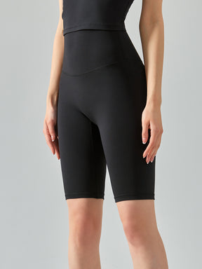 接触冷感 フリーサイズ 5分丈 レギンス バイカーショーツ