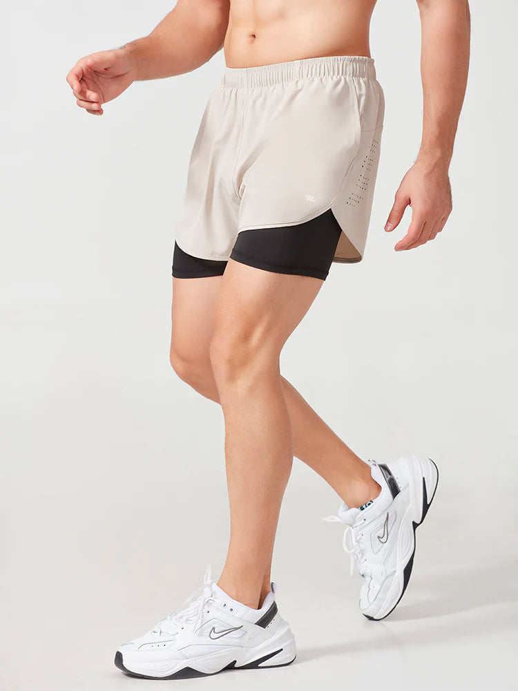 メンズショートパンツ インナー付き ランニングウェア