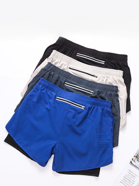 メンズショートパンツ インナー付き ランニングウェア