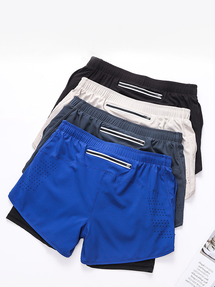 メンズショートパンツ インナー付き ランニングウェア