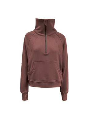 秋冬厚手 ハーフジップ スウェット