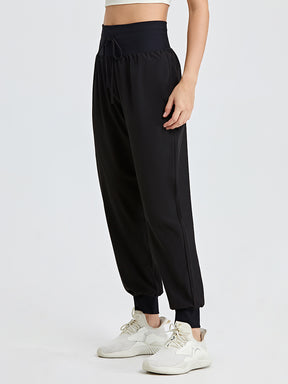 ハイウエストジョガーパンツ 接触冷感素材 UVカット