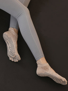 ヨガソックス 滑り止め つま先あり 5本指