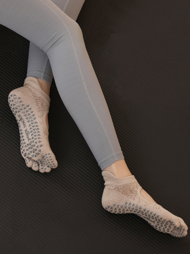 ヨガソックス 滑り止め つま先あり 5本指