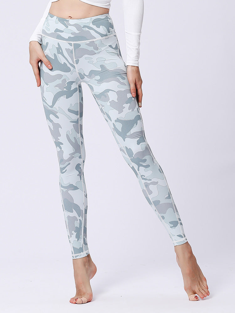 プリント柄 レギンス ヨガレギンス 花柄 スポーツタイツ10