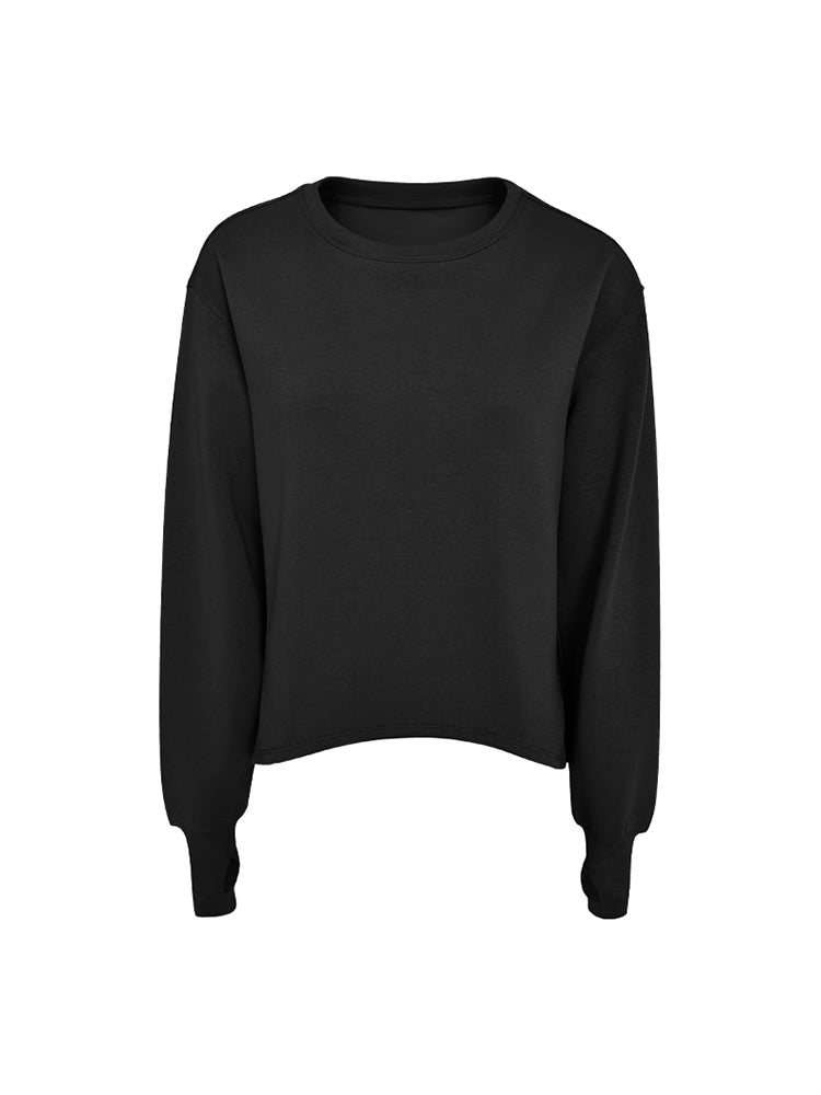 オーバーサイズ クルーネックスウェットシャツ