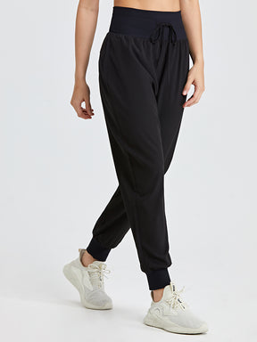 ハイウエストジョガーパンツ 接触冷感素材 UVカット