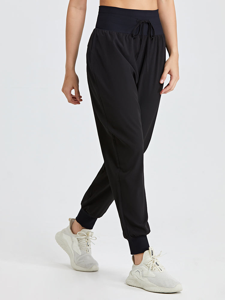 ハイウエストジョガーパンツ 接触冷感素材 UVカット