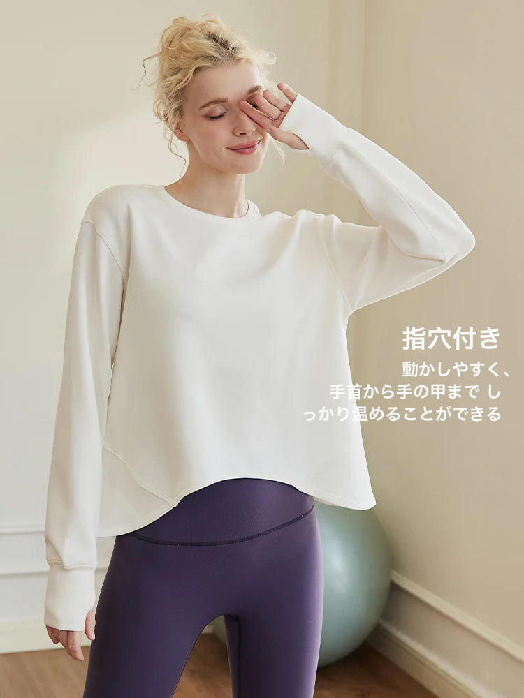 オーバーサイズ クルーネックスウェットシャツ