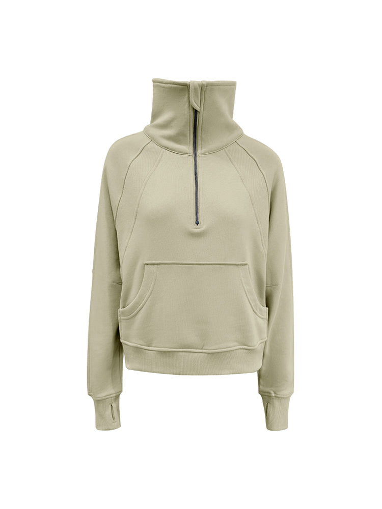 秋冬厚手 ハーフジップ スウェット