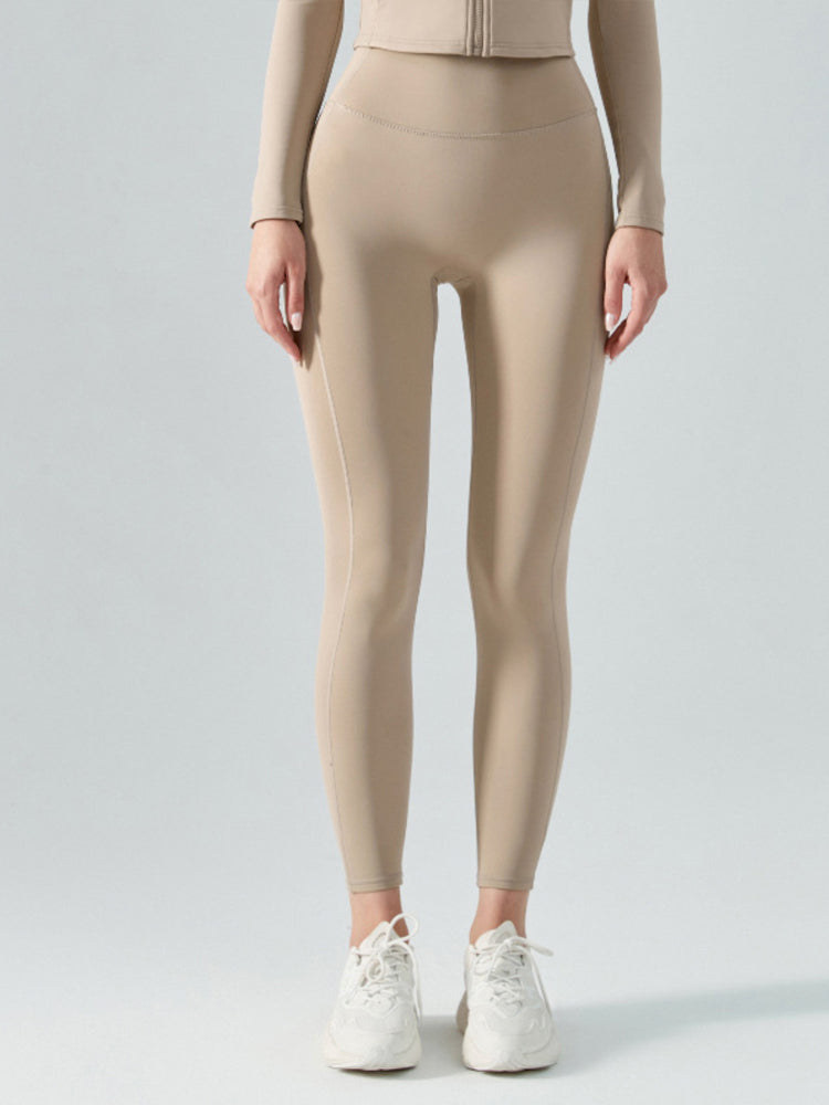 ヨガレギンス　裏地起毛　防寒保温