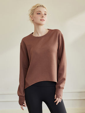 オーバーサイズ クルーネックスウェットシャツ