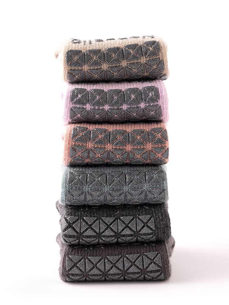 ヨガソックス 滑り止め付き 厚手 暖かい 裏起毛 ルームソックス 靴下