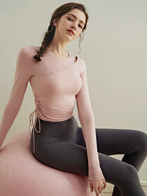 初秋 サイド ドローストリング 長袖