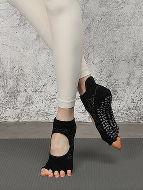 ヨガソックス 滑り止め つま先あり 5本指