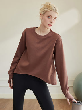 オーバーサイズ クルーネックスウェットシャツ