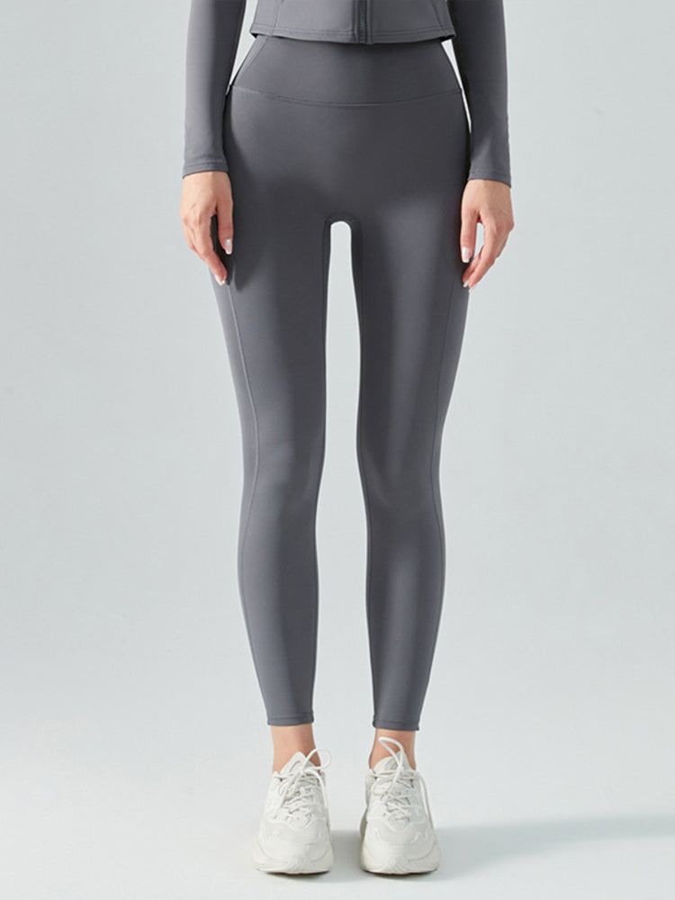 ヨガレギンス　裏地起毛　防寒保温