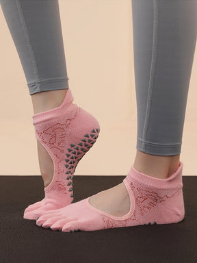 ヨガソックス 滑り止め つま先あり 5本指