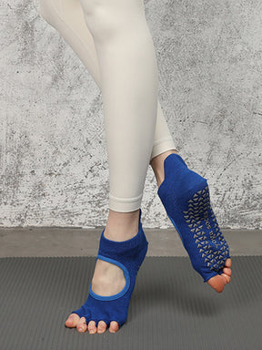 ヨガソックス 滑り止め つま先あり 5本指