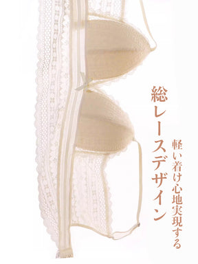 LIKEWILLOW Vネック 総レースブラセット