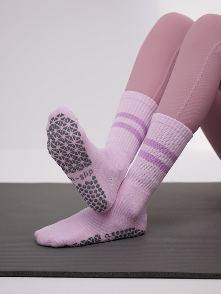 ヨガソックス 滑り止め付き 厚手 暖かい 裏起毛 ルームソックス 靴下