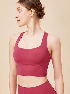 バック交差 スポーツブラ ハイサポート UVカット