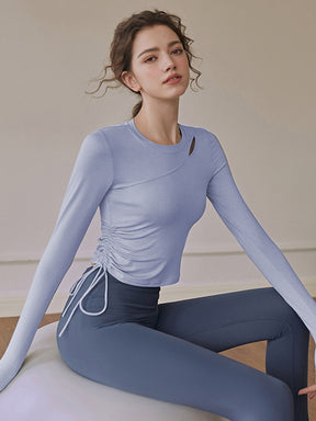 初秋 サイド ドローストリング 長袖