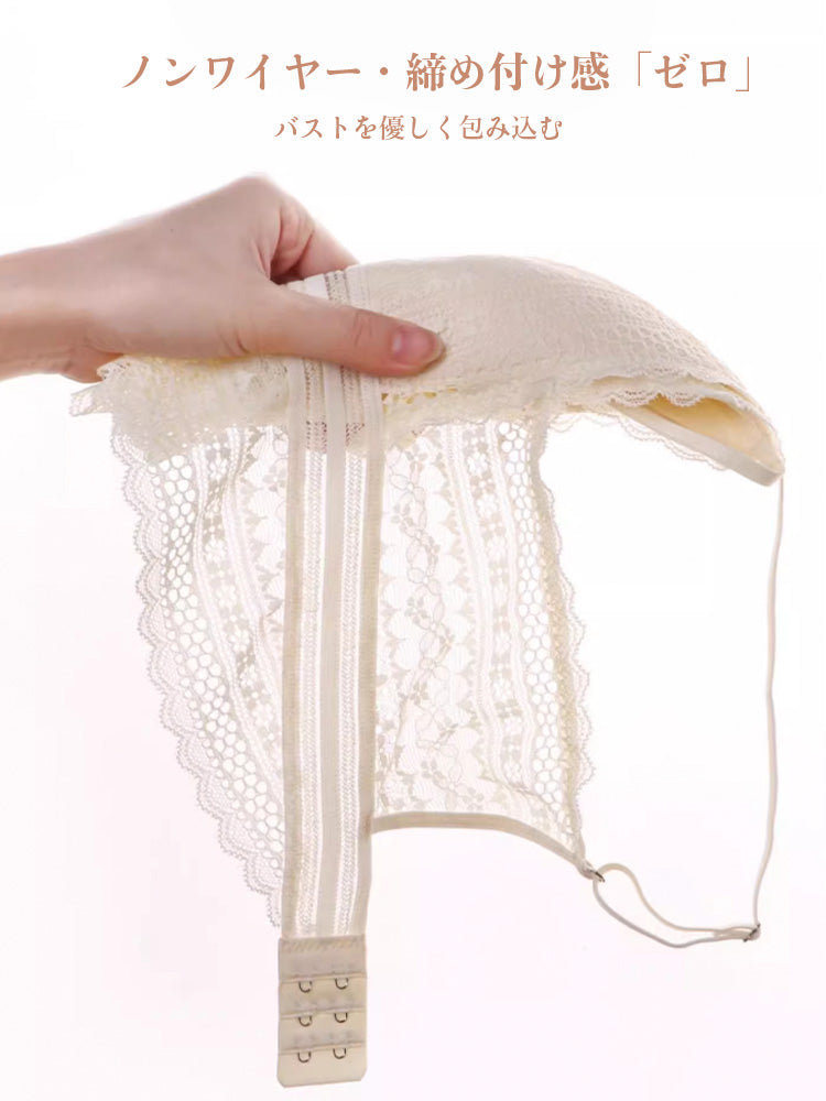 LIKEWILLOW Vネック 総レースブラセット