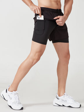 メンズショートパンツ インナー付き ランニングウェア