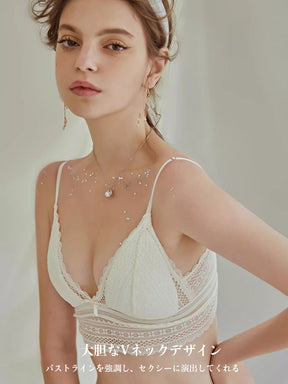 LIKEWILLOW Vネック 総レースブラセット