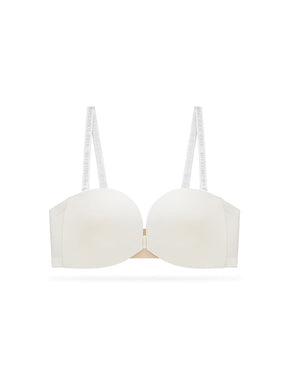 LIKEWILLOW フロントホック ストラップレスブラ ズレ防止