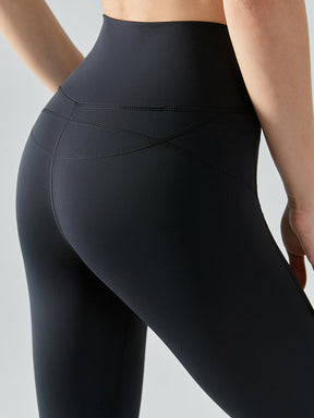 ヨガレギンス　裏地起毛　防寒保温